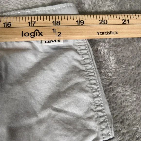 Levi's Cargo Pants Womens 33 Gray Convertible Zip Off Baggy Wide Leg Utility NWT